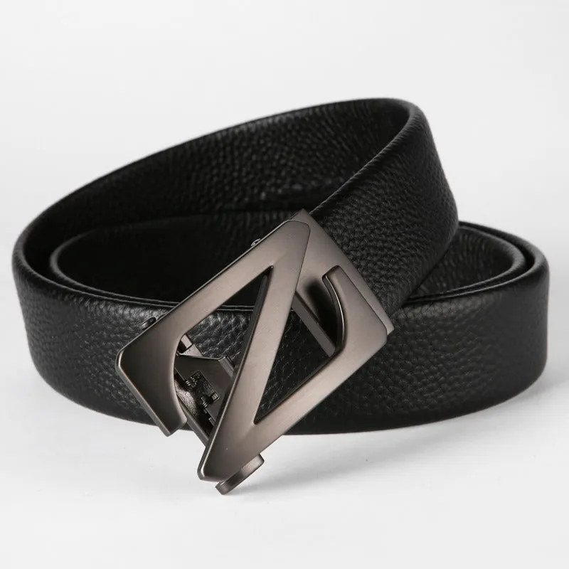 Z letter Automatic Buckle Belt For Men's-JonasParamount